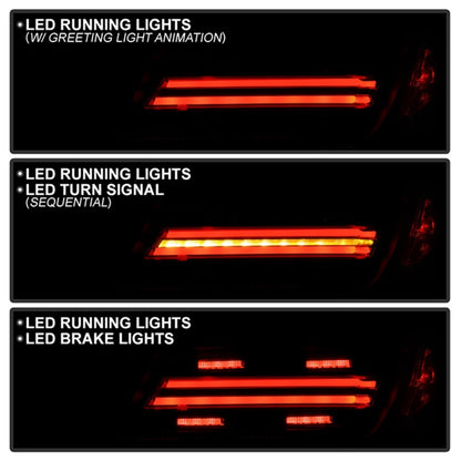 SPYDER Apex 22-24 Toyota GR86/BRZ Full LED Tail Lights - Black (ALT-YD-TGR8622-SEQGR-BK) 5088918 5088918 Photo - Unmounted