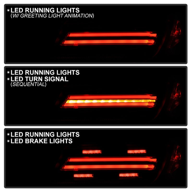 SPYDER Apex 22-24 Toyota GR86/BRZ Full LED Tail Lights - Black (ALT-YD-TGR8622-SEQGR-BK) 5088918 5088918 Photo - Unmounted
