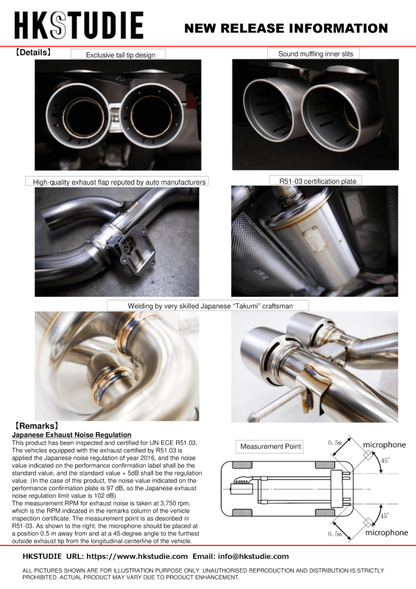 HKSTUDIE EXHAUST for BMW G80/G82 Comp HKSTUDIE-EX001 HKSTUDIE-EX001 User 1