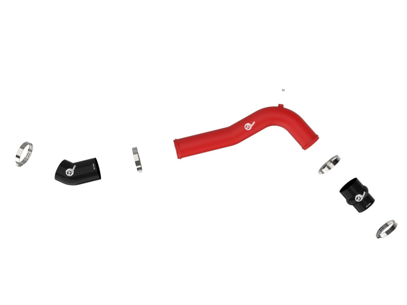 aFe 20-23 Ford Explorer ST V6 3.0L (tt) BladeRunner 2-3/4in Aluminum Cold Charge Pipe - Red 46-20659-R 46-20659-R Photo - Unmounted