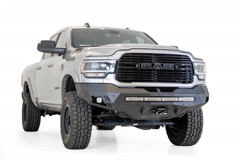 Addictive Desert Designs 19-20 RAM 2500/3500 Hammer Black Stealth Fighter Front Bumper F561423030103 F561423030103 Photo - Mounted