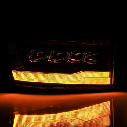 AlphaRex 06-08 Dodge Ram 1500HD NOVA LED ProjHeadlights Plank Style Blk w/Seq Signal/DRL/Amber LED 880536 880536 User 4