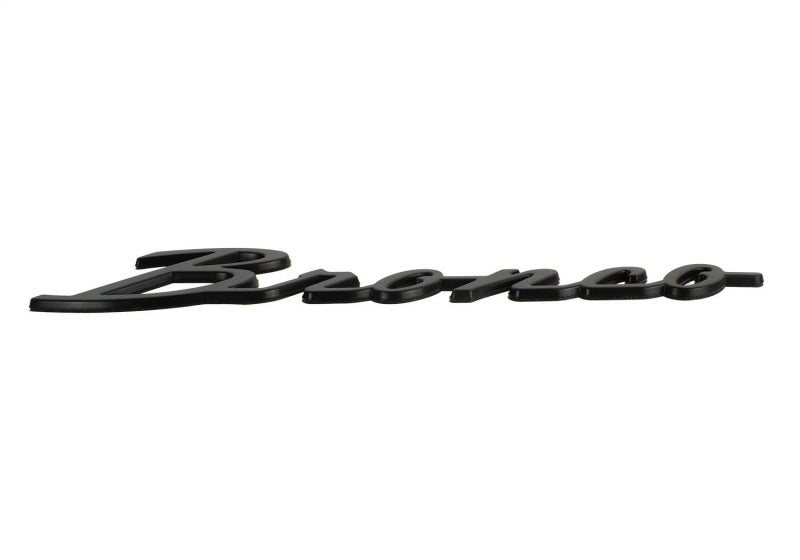 Ford Racing 2021+ Bronco Classic Script Fender Badges - Matte Black (Pair) M-1447-BSMB M-1447-BSMB Photo - Unmounted
