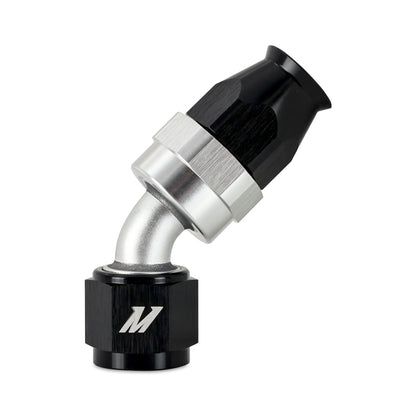 Mishimoto Aluminum PTFE -4AN 45 Degree Fitting Black MMFT-SW-04P-45 MMFT-SW-04P-45 Photo - Primary