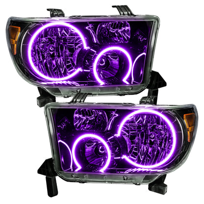 ORACLE Lighting Oracle 07-11 Toyota Tundra Pre-Assembled Headlights - Black Housing - ColorSHIFT w/ BC1 Controller 7119-335 7119-335 Photo - out of package