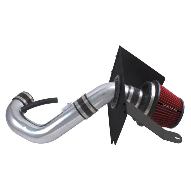Spectre 05-09 Ford Mustang V6-4.0L F/I Air Intake Kit - Clear Anodized w/Red Filter 9926 9926 Photo - Primary