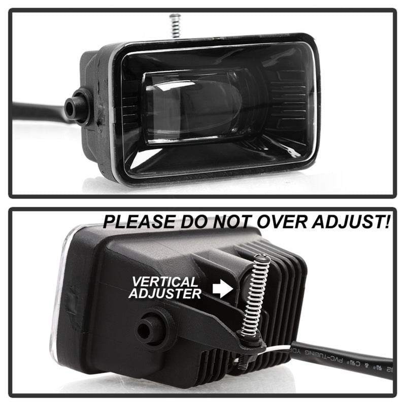 Spyder 15-18 Ford F-150 / 17-18 Ford F-250/F-350 Full LED Fog Lights - w/o Switch (FL-LED-PRO-4) 9043277 9043277 Photo - Unmounted