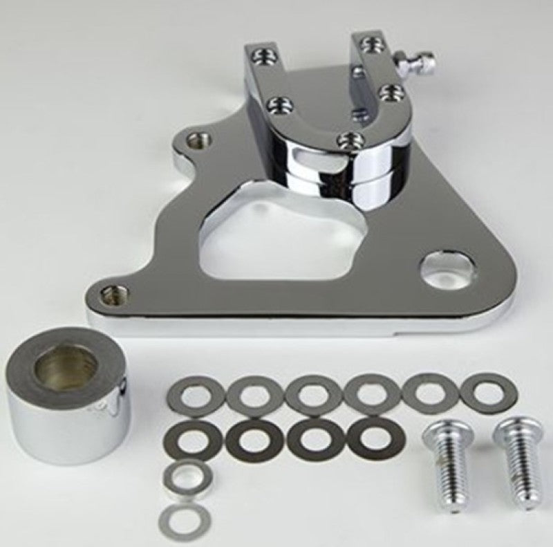 Wilwood Caliper Mounting Kit Chrome w/Bracket GP310 1984-99 Dyna 250-8034 250-8034 User 1