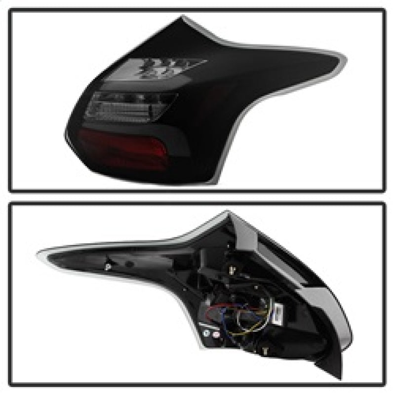 Spyder 12-14 Ford Focus 5DR LED Tail Lights - Black Smoke (ALT-YD-FF12-LED-BSM) 5085146 5085146 Photo - Unmounted