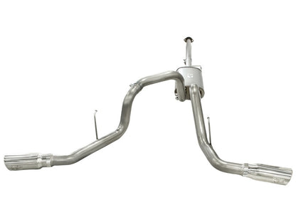 aFe Cat-Back Stainless Steel Dual Exit Exhaust System -  Ford F-150 11-14 49-43056-P Photo - Unmounted