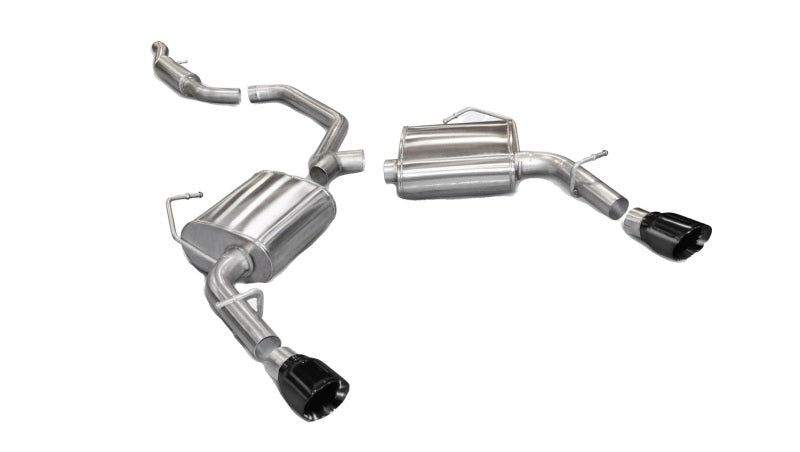 Corsa Performance 11-13 Chrysler 200/Dodge Avenger V6 Black Sport Cat-Back Exhaust 14413BLK Photo - Primary