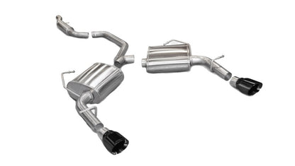 Corsa Performance 11-13 Chrysler 200/Dodge Avenger V6 Black Sport Cat-Back Exhaust 14413BLK Photo - Primary