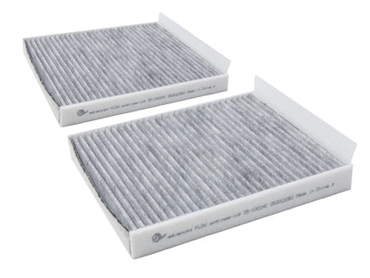 aFe 09-19 BMW 5/6/7 Series Various Models Carbon Cabin Air Filter (Pair) 35-10024C-MB 35-10024C-MB Photo - Primary