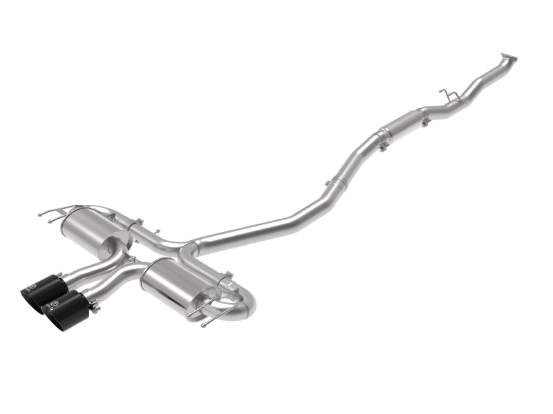 aFe Takeda 3in 304 SS Cat-Back Exhaust System w/Black Tips 17-20 Honda Civic Sport L4-1.5L (t) 49-36624-B 49-36624-B Photo - Primary