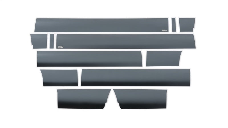 Putco 09-14 Ford F-150 Super Crew Cab 5.5 Box - 7in Wide (12pcs) Black Platinum Rocker Panels 9751418BP 9751418BP Photo - Primary