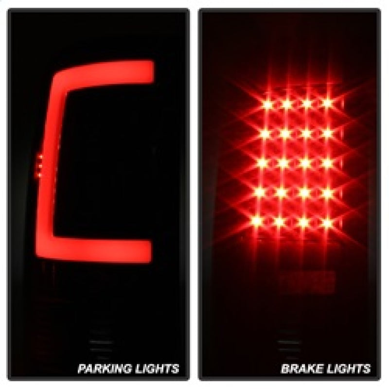 SPYDER Xtune GMC Sierra 07-13 LED Tail Lights Black ALT-ON-GS07-G2-LED-BK 5081551 5081551 Photo - Unmounted