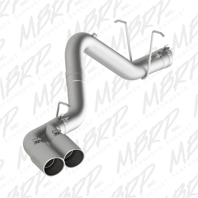 MBRP 11-15 Chevy/GMC 2500/3500 4in Filter Back Dual Outlet Single Side S6033AL Photo - Primary