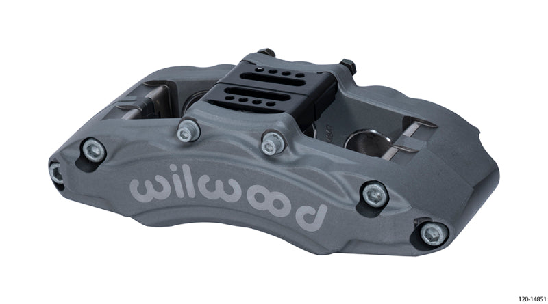 Wilwood Caliper - AT6 Lug Mount Anodized 1.75in/1.38in/1.38in Piston .75in Rotor - Left Side 120-14851 120-14851 Photo - Primary