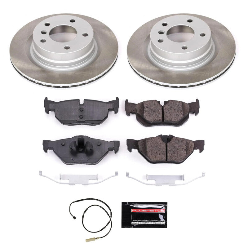 PowerStop Power Stop 11-13 BMW 328i Rear Semi-Coated Rotor Kit SC5981 SC5981 Photo - Primary