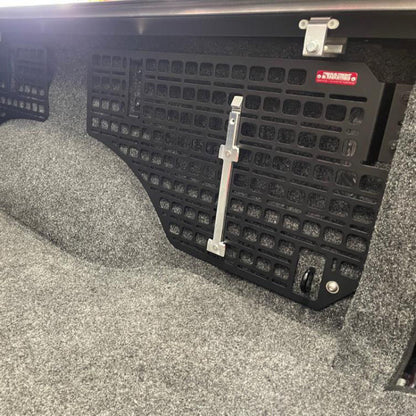 BuiltRight Industries 2019+ RAM 1500 Any Bed Bedside Rack System - Driver Rear Panel 102503 102503 Photo - Mounted