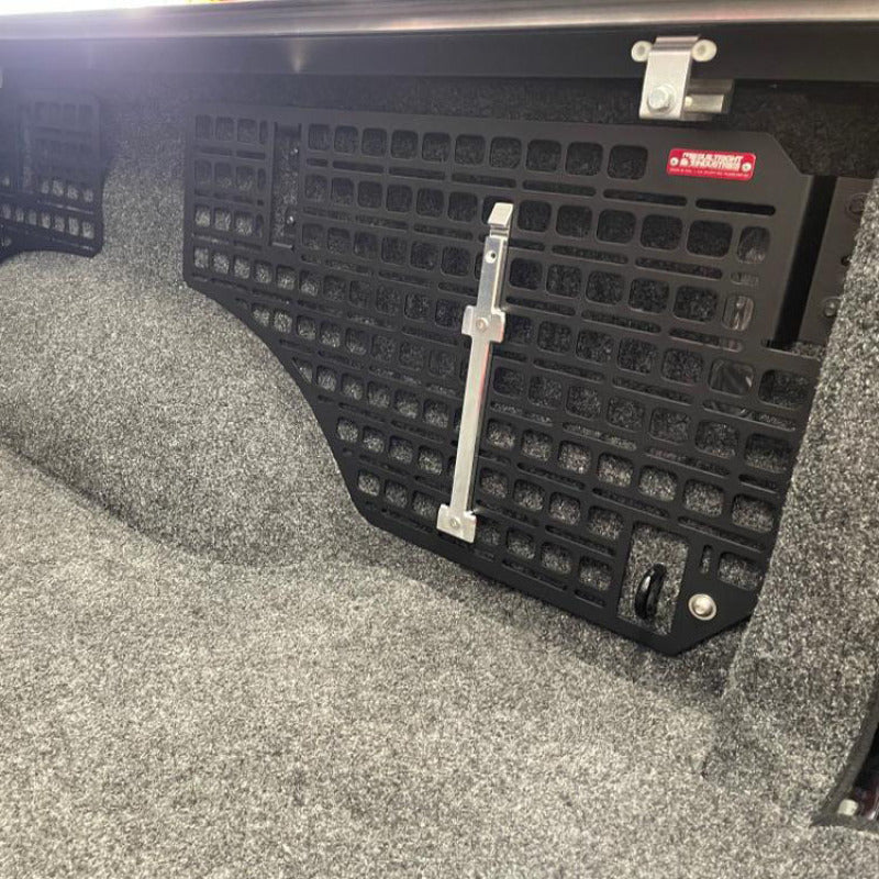 BuiltRight Industries 2019+ RAM 1500 5ft7in/6ft4in Bed Bedside Rack System - Passenger Rear Panel 102504 102504 Photo - Mounted