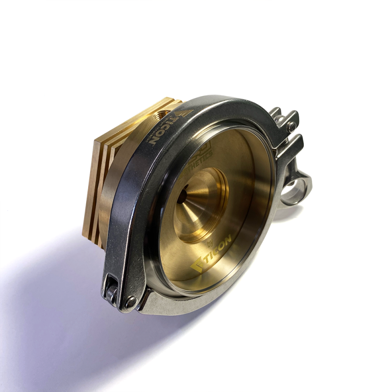 Ticon Industries Tig Aesthetics 3in Universal Vband Heat Sink w/ Purge - Tellurium Copper 903-75076-1001 903-75076-1001 User 1