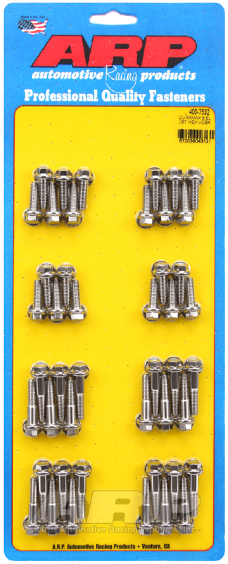 ARP Duramax 6.6L LB7 hex Valve Cover Bolt Kit 400-7532 Photo - Primary