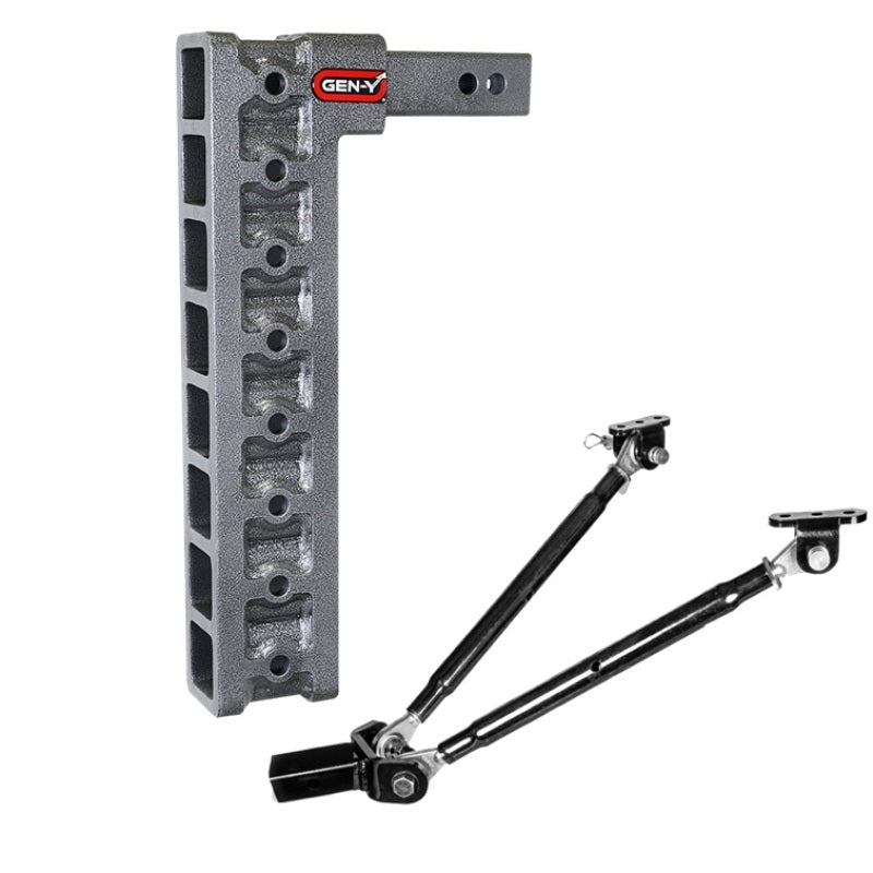 GEN-Y Hitch Gen-Y Mega Duty 2in Shank 17.5in Drop 2K TW 16K Hitch w/GH-0100 Stabilizer Kit GH-508 GH-508 User 1