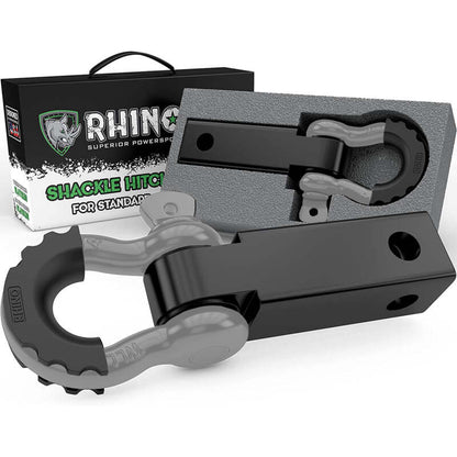 Rhino USA Shackle Hitch Receiver W/ D-Ring (Gray) RG-HTHITCH2-GRY RG-HTHITCH2-GRY Photo - Primary