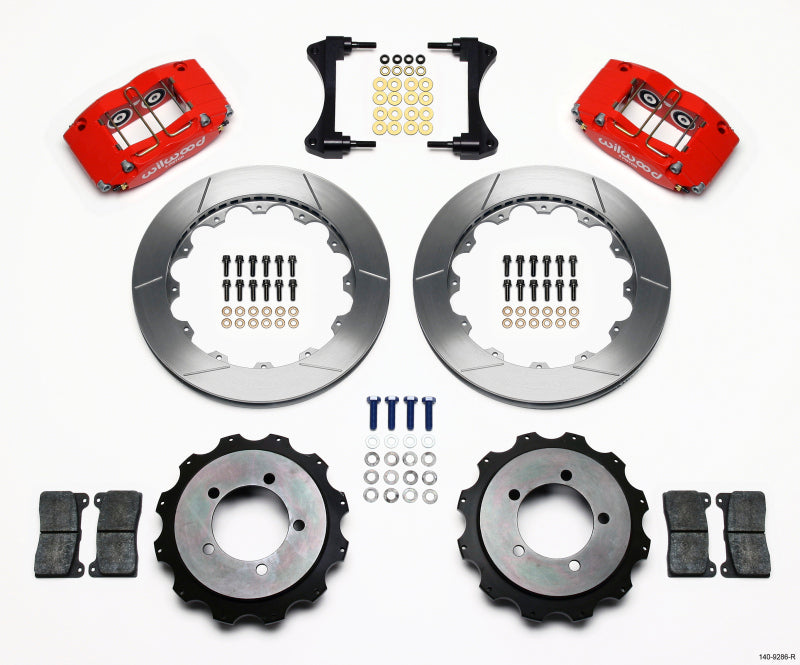 Wilwood Dynapro Radial Rear Kit 13.00in Red Mitsubishi EVO VIII 140-9286-R 140-9286-R Photo - Primary