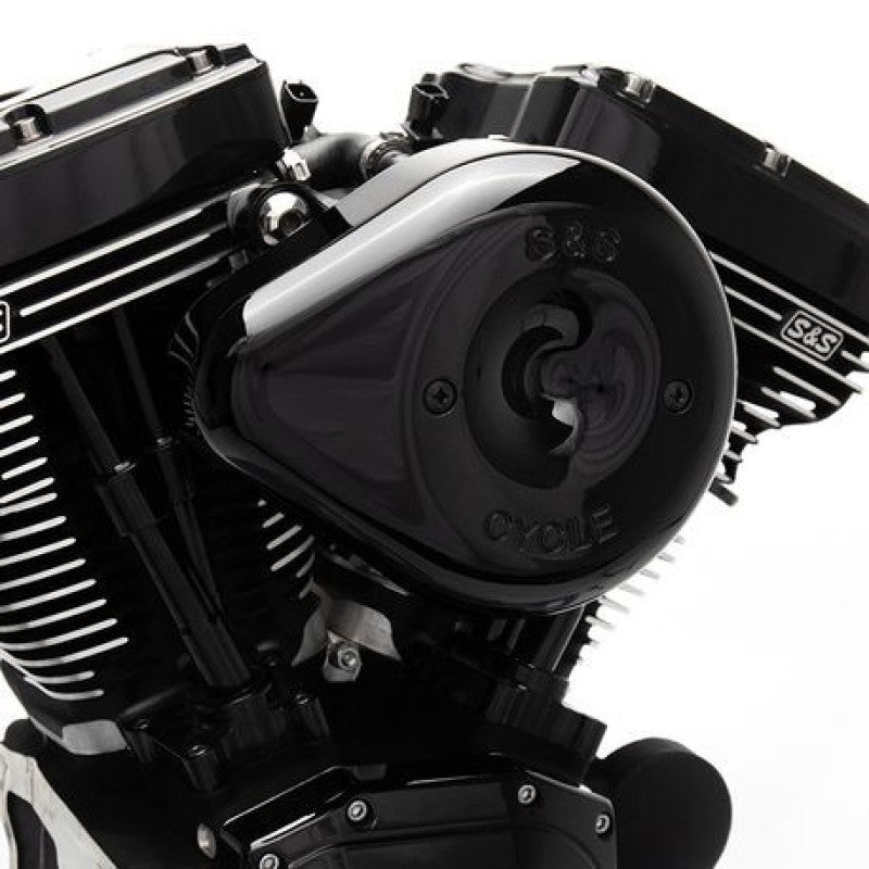 S&S Cycle 07-17 BT Stealth Air Cleaner Kit w/ Black Teardrop Cover 170-0529 170-0529 Photo - Primary