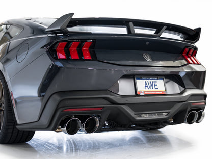 AWE Tuning AWE 2024 Ford Mustang Dark Horse S650 RWD SwitchPath Catback Exhaust w/ Quad Chrome Silver Tips 3025-42375 3025-42375 Photo - Mounted