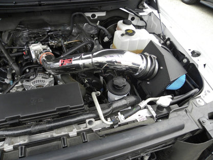 Injen 09-10 Ford F-150 2 valve V8 4.6L Wrinkle Black Power-Flow Air Intake System PF9027WB PF9027WB Photo - Mounted