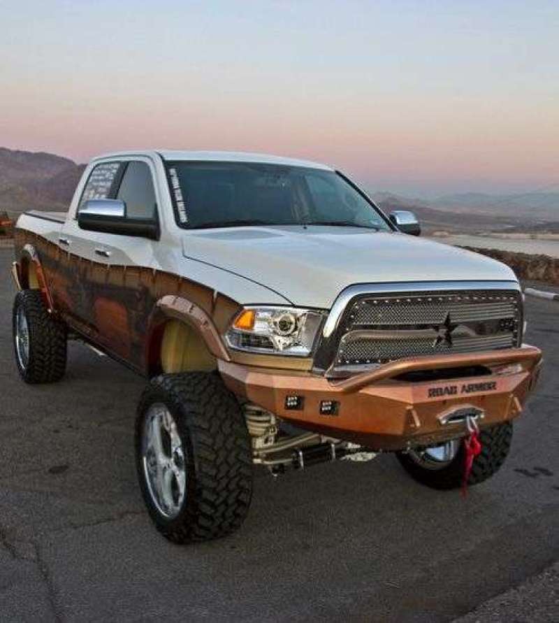 Road Armor 10-18 Ram 2500 Stealth Front Winch Bumper w/Pre-Runner Guard - Tex Blk 408R4B 408R4B Photo - Primary