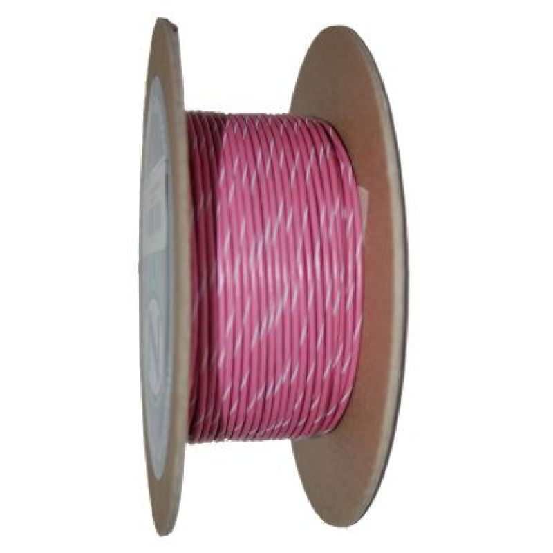 NAMZ OEM Color Primary Wire 100ft. Spool 18g - Pink/White Stripe NWR-109-100 NWR-109-100 Photo - Primary