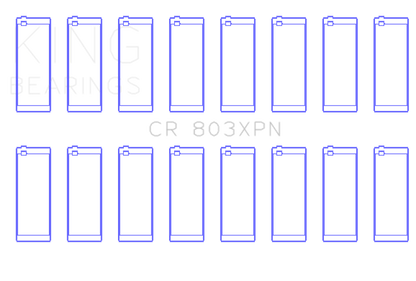 King Engine Bearings King 55-67 Ford 265/283/302/327 V8 (Size STD) Performance Rod Bearing Set CR803XPN CR803XPN Photo - Primary