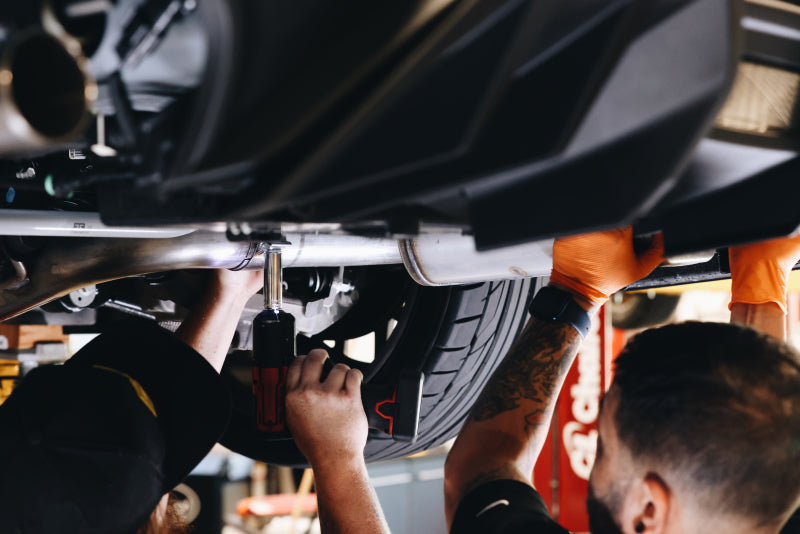 MBRP 18-22 Ford Mustang 2.3L Ecoboost 3in Cat-Back Exhaust w/ Quad Carbon Fiber SS Tips - T304 S72233CF S72233CF Photo - lifestyle view