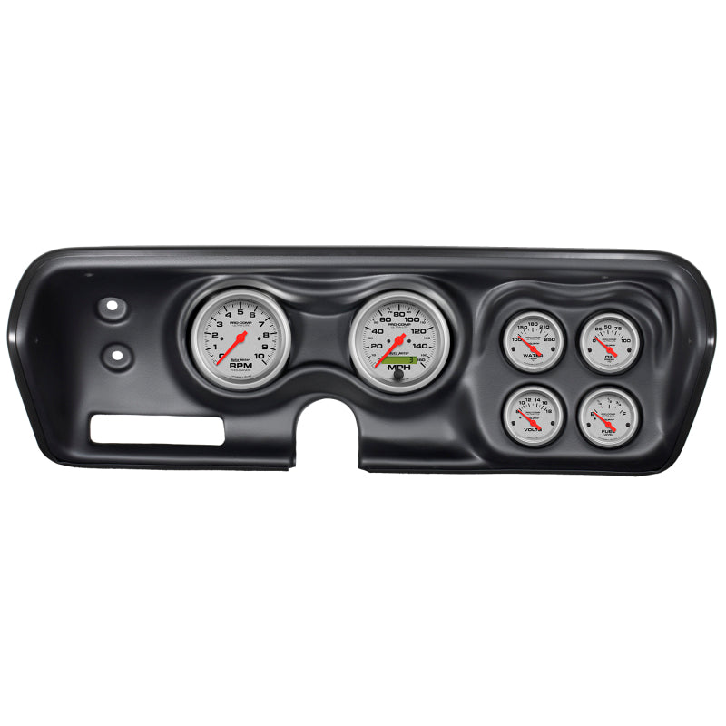 Autometer Ultra-Lite Kit 71-74 Charger/ GTX/ Road Runner Dash Kit 6pc Tach/MPH/Fuel/Oil/WTMP/Volt 7030-UL 7030-UL Photo - Primary