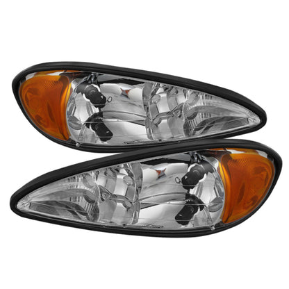 SPYDER Xtune Pontiac Grand Am 99-05 Crystal Headlights Chrome HD-JH-PGAM99-AM-C 9023514 9023514 Photo - Primary