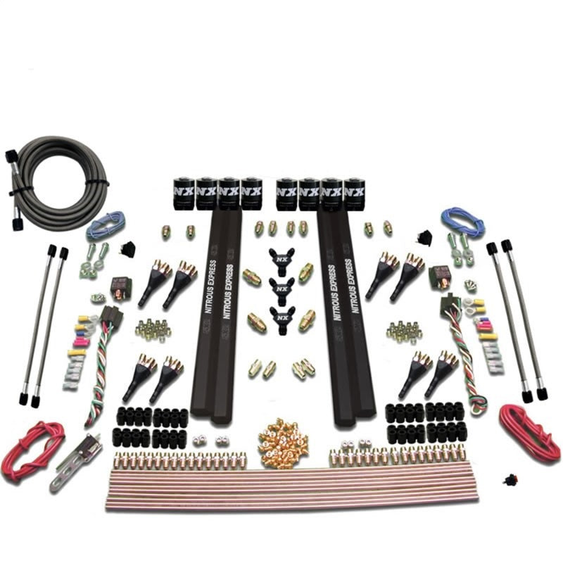 Nitrous Express SX2 Dual Stage/Alcohol 8 Solenoid Nitrous Kit (200-1200HP) w/o Bottle 90095-00 90095-00 Photo - Primary