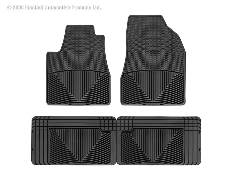 WeatherTech WT Rubber Mats - Rear - Blk Floor Mats Floor Mats - Rubber main image