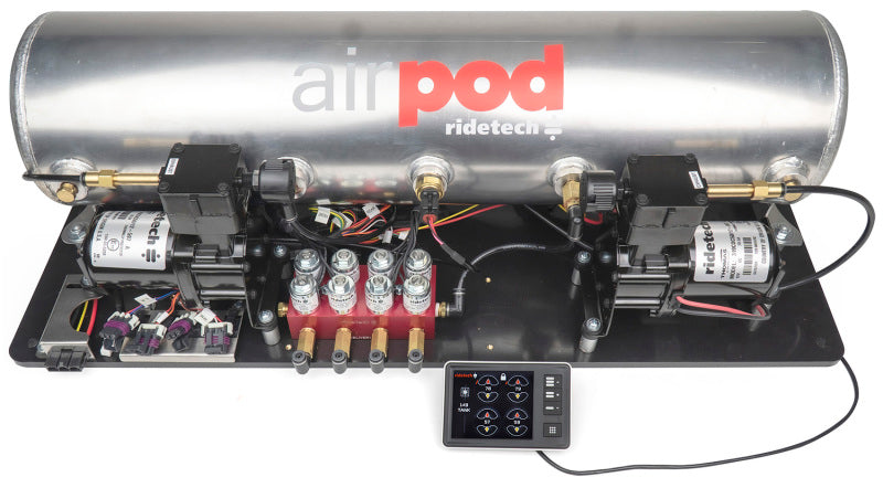 Ridetech RidePro E5 Air Ride Suspension Control System 5 Gallon Dual Compressor AirPod 1/4in Valves 30514100 30514100 Photo - Primary