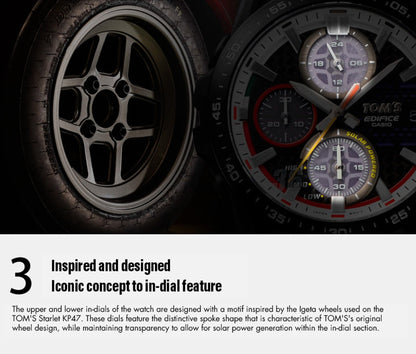 TOM'S Racing 50th Anniversary TOM'S x EDIFICE KP47 Collaboration Watch ** SOLD OUT **