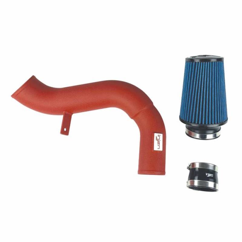 Injen Wrinkle Red Short Ram Cold Air Intake System with SuperNano-Web Dry SP3082WR Photo - Primary