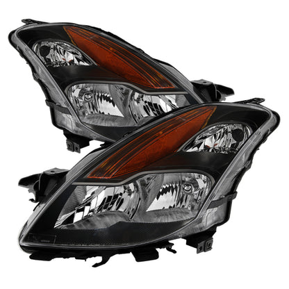 SPYDER Xtune Nissan Altima Coupe 08-09 Halogen Only OEM Headlights Black HD-JH-NA08-2D-BK 9029691 9029691 Photo - Primary