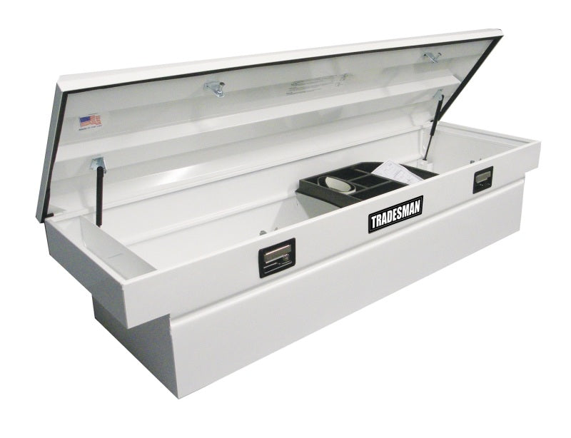 Tradesman Steel Cross Bed Truck Tool Box (70in.) - White 86400