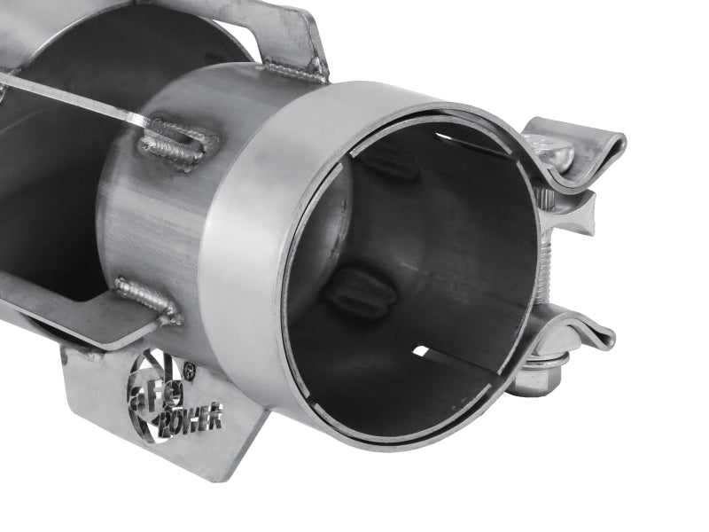 aFe MACH Force-Xp 304 Stainless Steel Clamp-on Exhaust Tip Brushed 49T30401-H151 49T30401-H151 Photo - Close Up
