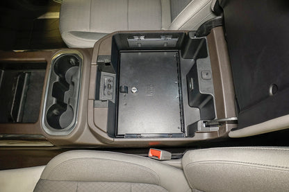 Tuffy Products Tuffy Console Safe W/ Keyed Lock For Chevrolet Silverado And Gmc Sierra W/ Flow Thru Console 356-01 356-01 Photo - Mounted