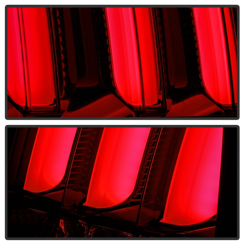 Spyder 05-09 Ford Mustang (Red Light Bar) LED Tail Lights - Black ALT-YD-FM05V3-RBLED-BK 5086716 5086716 Photo - Unmounted
