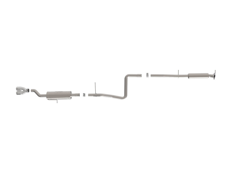 aFe Takeda Series 2 1/2in 304 SS Cat-Back 14-19 Ford Fiesta L4-1.6L w/Polished Tip 49-33134-P 49-33134-P Photo - Unmounted